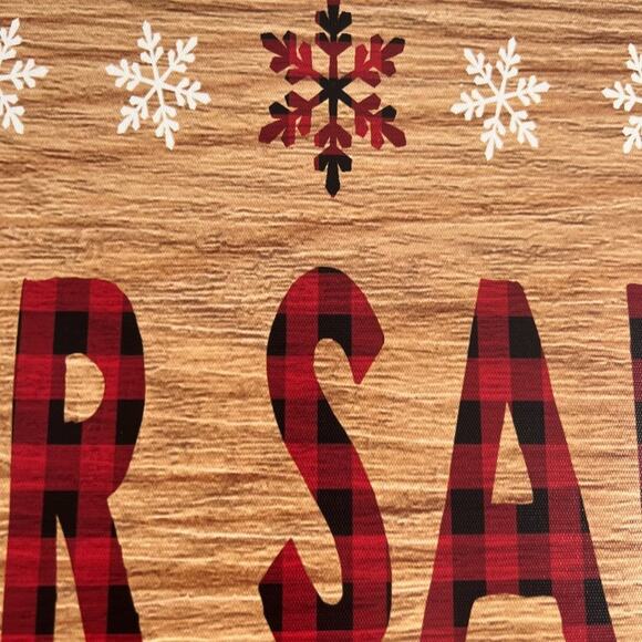 Christmas Themed Wall Art - Dear Santa, It's a long story - Picture 4 of 4